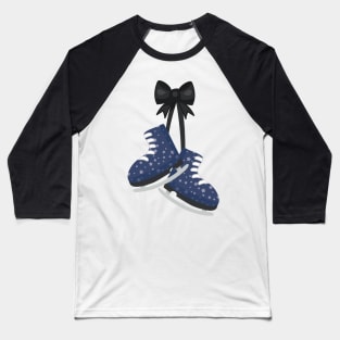 Ice Skates, Ice Skating, Figure Skating, Stars Baseball T-Shirt